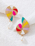 Vibrant Shell Earrings