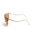 Golden Ombré Curved Temple Sunglasses