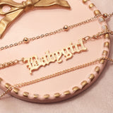 Babygirl Triple Layered Necklace