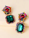 Crown Emerald Earrings