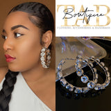 Crystal Bold Choice Hoops
