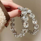 Crystal Bold Choice Hoops