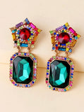 Crown Emerald Earrings