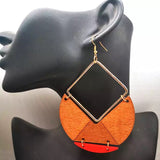 Wooden Drop Earrings