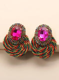 Rainbow Fan Earrings